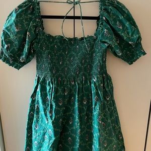 Hill House Athena Emerald Trellis Sz M